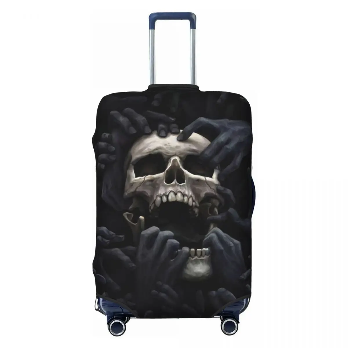 Custom Evil Hands Skull Travel Luggage Cover Elastic Halloween Gothic Skeleton Suitcase Cover Protector Fit 18-32 Inch
Custom Evil Hands Skull Travel Luggage Cover Elastic Halloween Gothic Skeleton Suitcase Cover Protector Fit 18-32 Inch