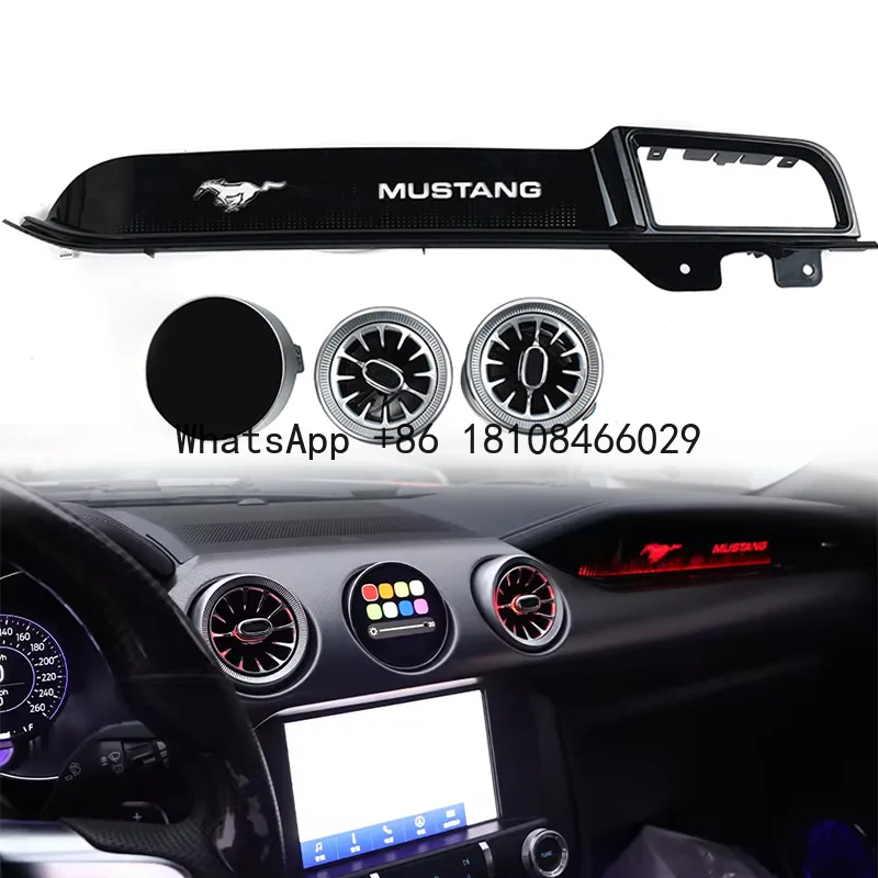 LCD Touch Screen Air Vent Passenger Side Atmosphere Lamps Co-Pilot Ambient Lights for Ford Mustang GT 2015 2019 2022
LCD Touch Screen Air Vent Passenger Side Atmosphere Lamps Co-Pilot Ambient Lights for Ford Mustang GT 2015 2019 2022