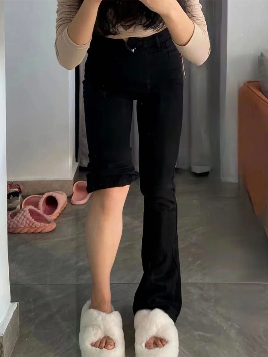 Джинсы Женские брюки Джинсы Молодежная женская одежда Складные рюши Плиссированные драпированные разрез с разрезом Асимметричные детали сбоку Женский джинс
Джинсы Женские брюки Джинсы Молодежная женская одежда Складные рюши Плиссированные драпированные разрез с разрезом Асимметричные детали сбоку Женский джинс