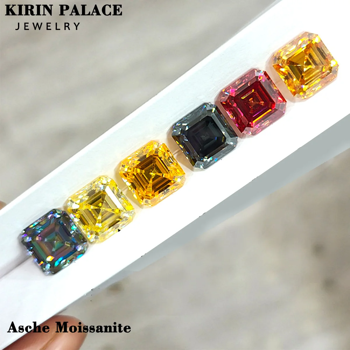 Asche Moissanite Diamond 1ct 2ct 3ct Blue Pink Yellow Green Loose Gem Set DIY Fine Jewelry Silver Gold Craftsman
Asche Moissanite Diamond 1ct 2ct 3ct Blue Pink Yellow Green Loose Gem Set DIY Fine Jewelry Silver Gold Craftsman