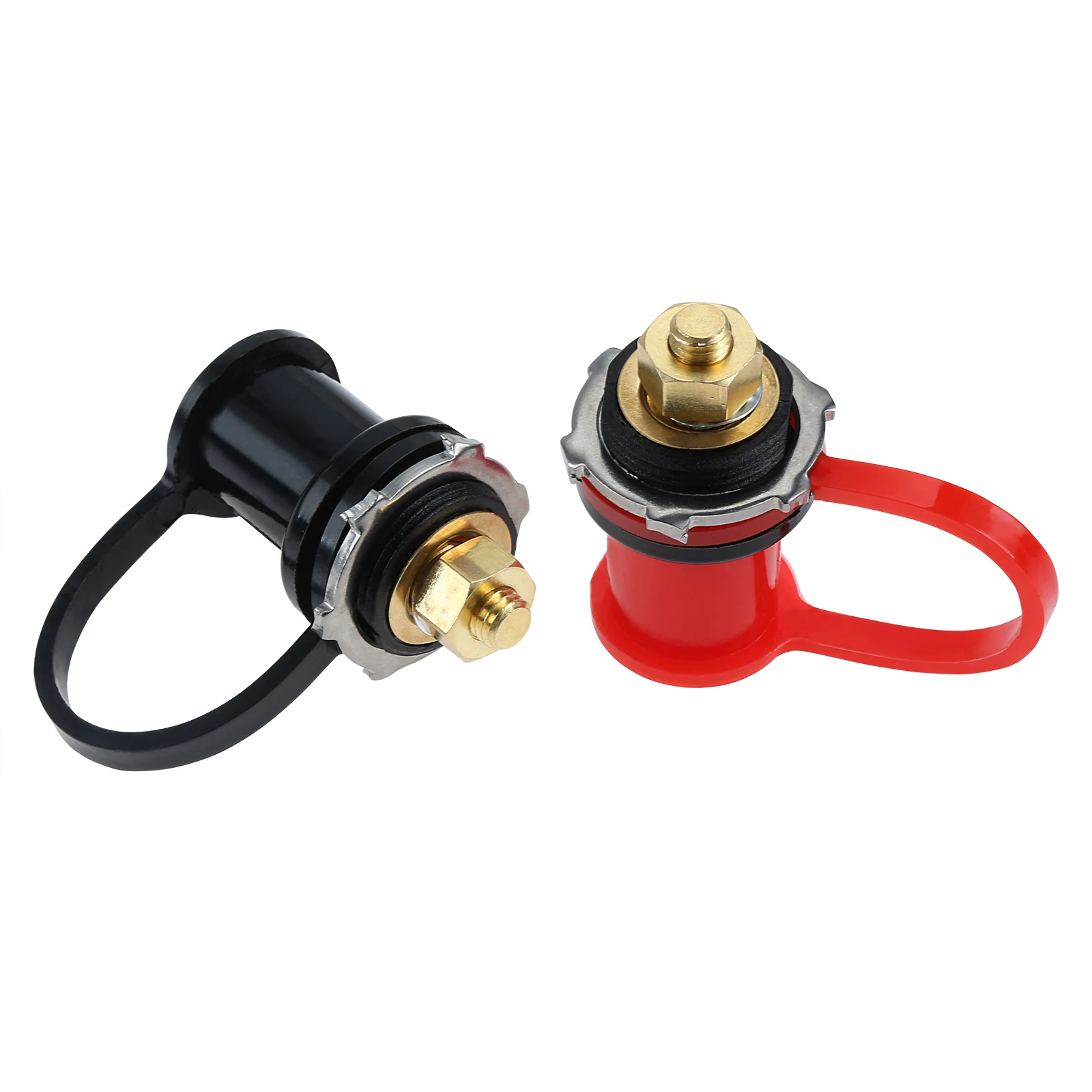 250A Battery Charging Post 3/8" Stud Remote Battery Junction Post Connector Terminals Waterproof Cap Battery Charger Jumper Post 
250A Battery Charging Post 3/8" Stud Remote Battery Junction Post Connector Terminals Waterproof Cap Battery Charger Jumper Post
