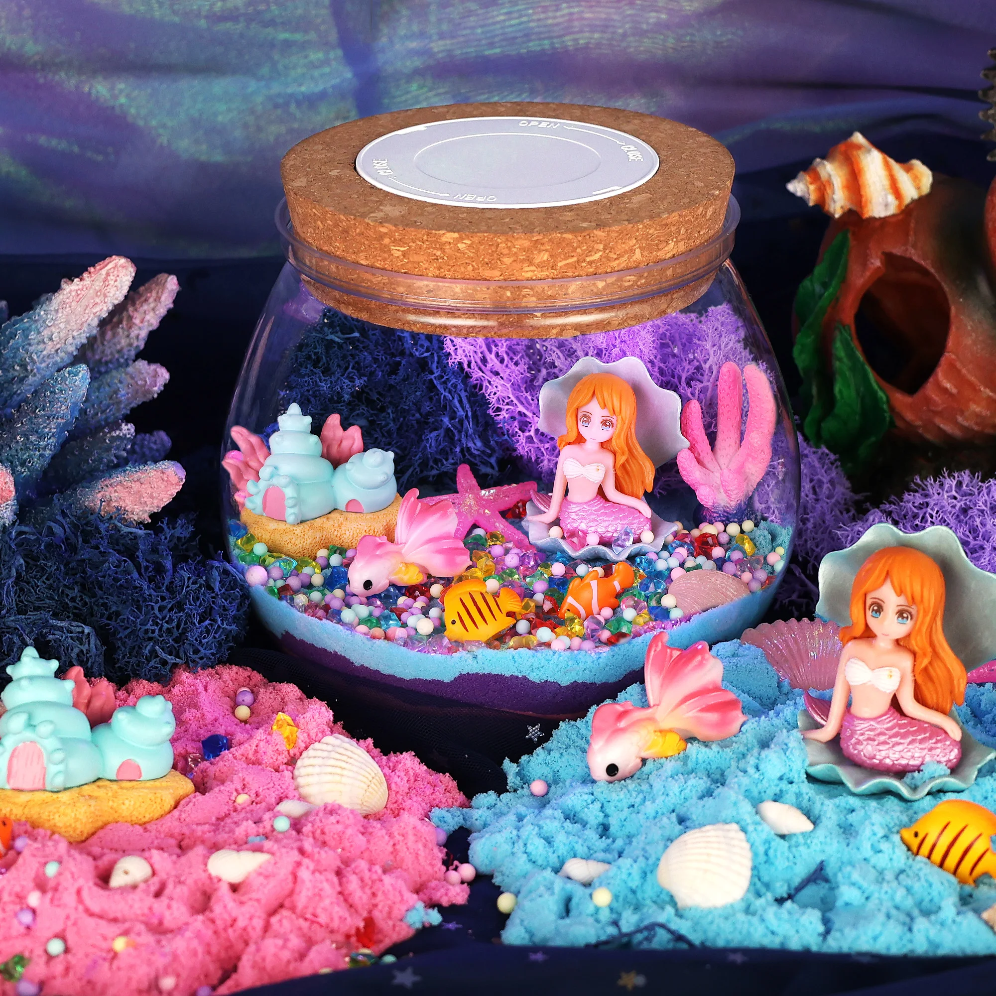 Light-Up Mermaid Terrarium Kit with Remote Control DIY Crafts Creative Educational Toy for Girls Boys Ages 4-6 7 8-12 Year Old
Light-Up Mermaid Terrarium Kit with Remote Control DIY Crafts Creative Educational Toy for Girls Boys Ages 4-6 7 8-12 Year Old