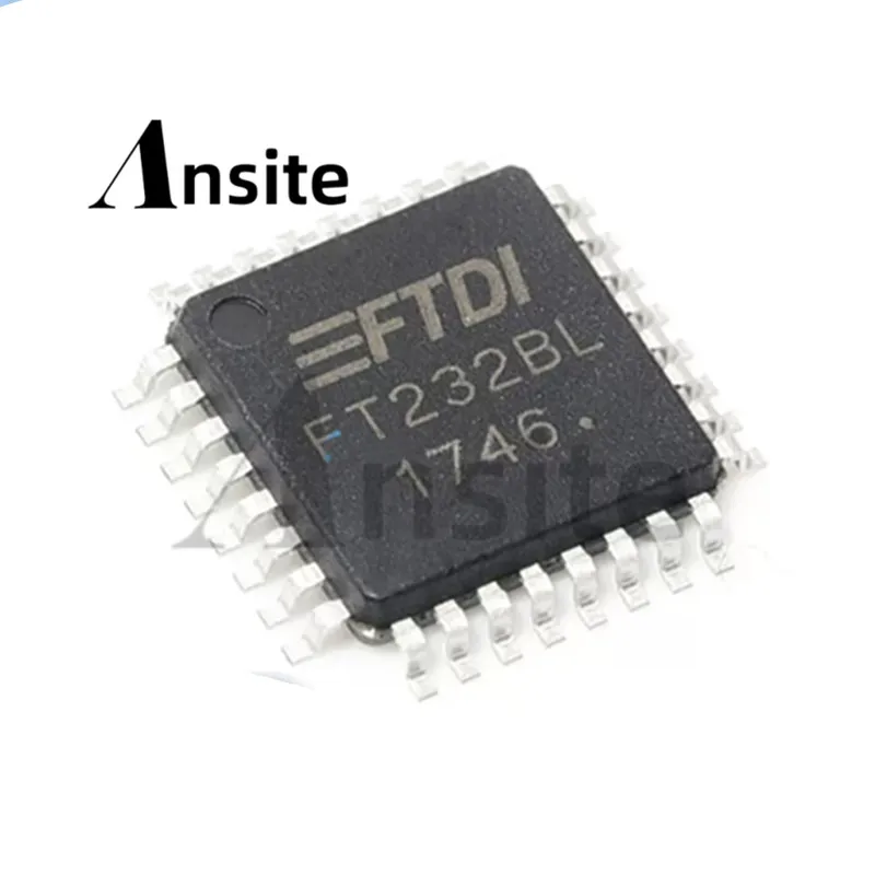5 pieces per lot, 100% brand-new original FT232BL, FT232BL-REEL, LQFP-32 USB to UART communication interface chip
5 pieces per lot, 100% brand-new original FT232BL, FT232BL-REEL, LQFP-32 USB to UART communication interface chip