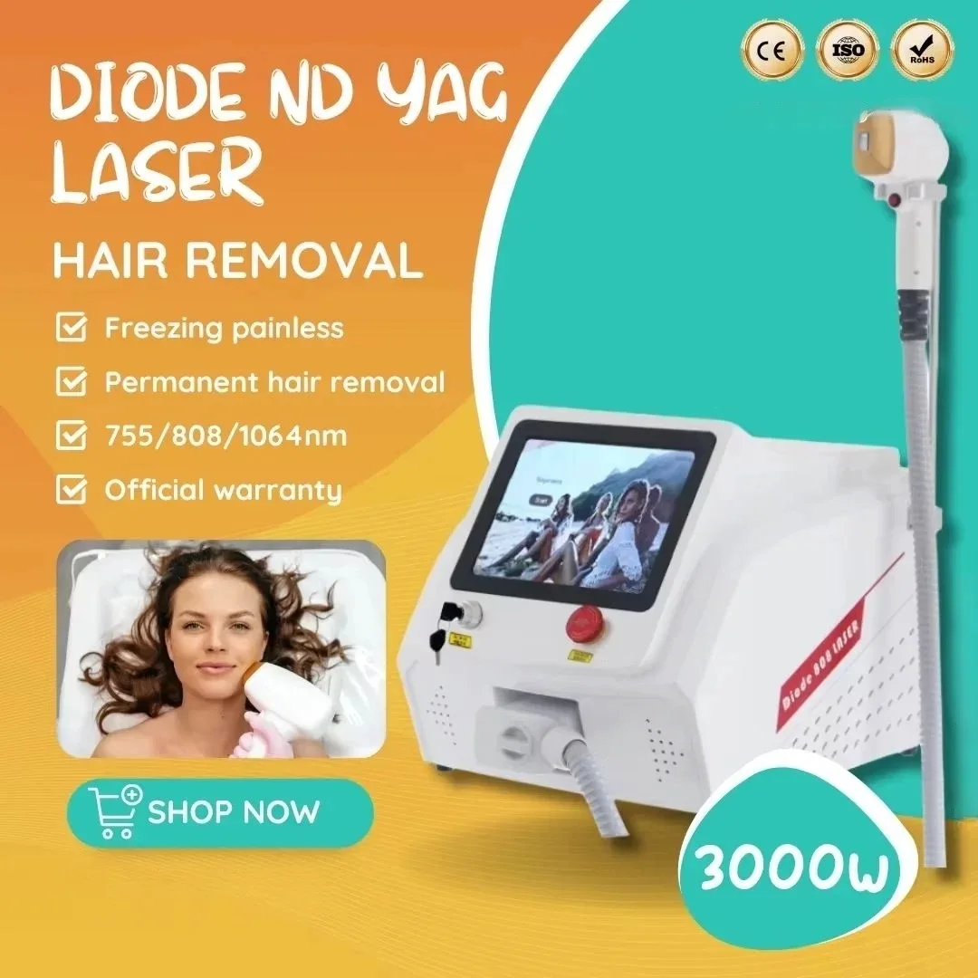 CE 755 808 1064NM Diode Laser Epilation Hair Removal Machine with Painless Skin Rejuvenation
CE 755 808 1064NM Diode Laser Epilation Hair Removal Machine with Painless Skin Rejuvenation