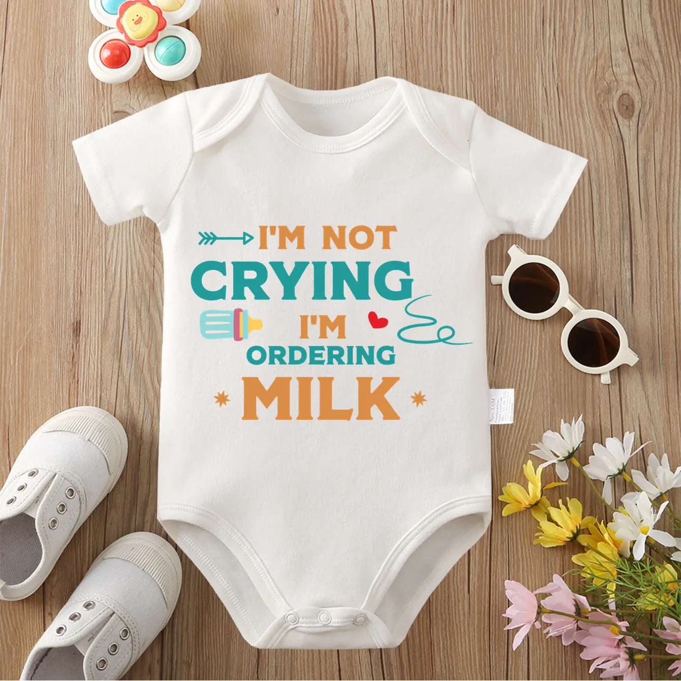 Born Because of Love Exquisite Print 100% Cotton Comfortable Cloths Onesie Bodysuit for Baby Jumpsuit for 0 To 12 Months Newborn
Born Because of Love Exquisite Print 100% Cotton Comfortable Cloths Onesie Bodysuit for Baby Jumpsuit for 0 To 12 Months Newborn