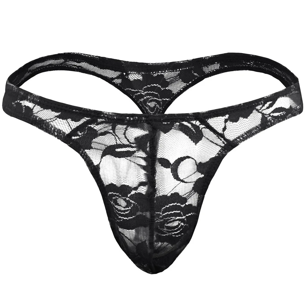 Men's Erotic T Back Thong Sissy Sexy Lace Embroidery Semi Transparent G-string Gay Low-rise U Convex Pouch Panties Open Buttocks
Men's Erotic T Back Thong Sissy Sexy Lace Embroidery Semi Transparent G-string Gay Low-rise U Convex Pouch Panties Open Buttocks