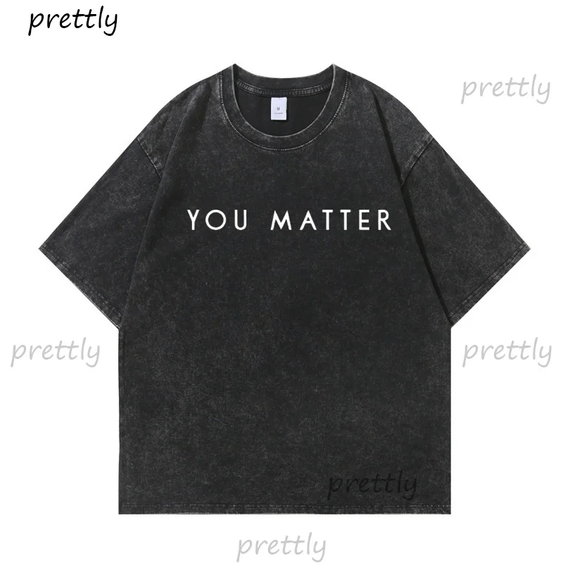 Футболка You Matter Mental Health, школьная хлопковая футболка с круглым вырезом и короткими рукавами «Будь добрые», винтажная стираная одежда 
Футболка You Matter Mental Health, школьная хлопковая футболка с круглым вырезом и короткими рукавами «Будь добрые», винтажная стираная одежда