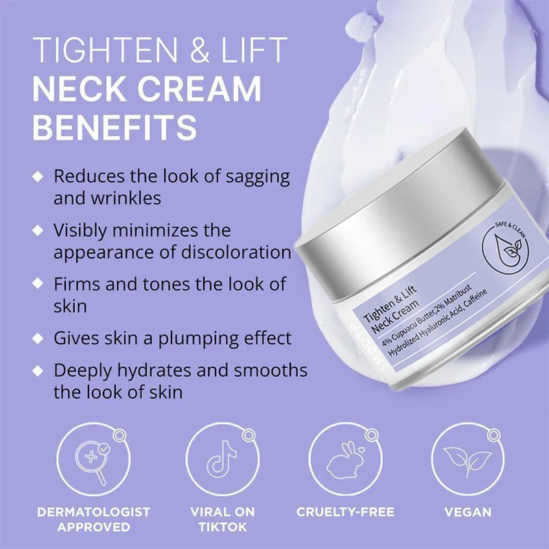 Tightening and Lifting Neck Cream, Wrinkle Neck Care Cream, Neck Firming Cream
Tightening and Lifting Neck Cream, Wrinkle Neck Care Cream, Neck Firming Cream