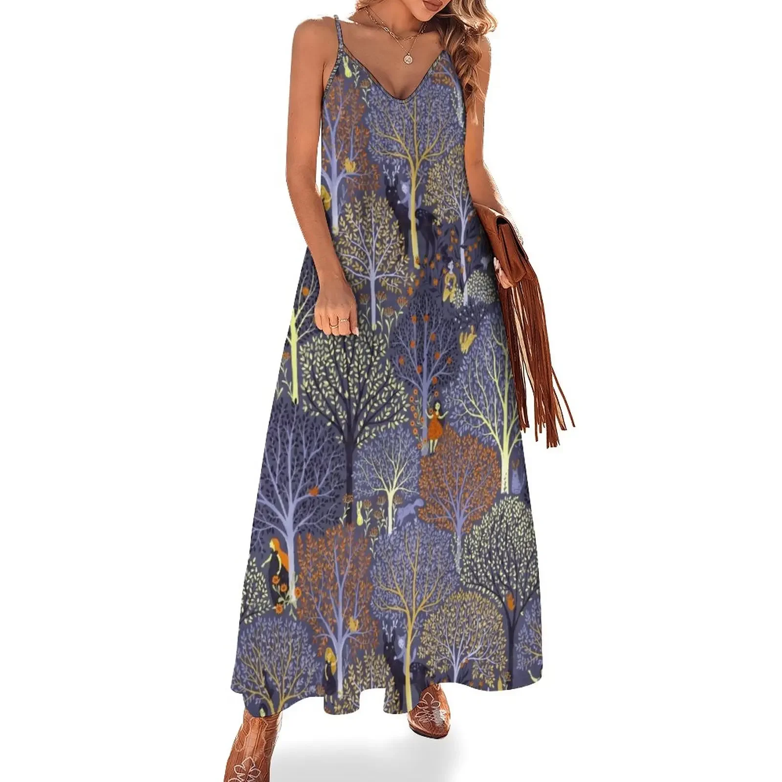 Magical Forest in blue Sleeveless Dress luxury evening dress woman for wedding Women's dresses Dress
Magical Forest in blue Sleeveless Dress luxury evening dress woman for wedding Women's dresses Dress