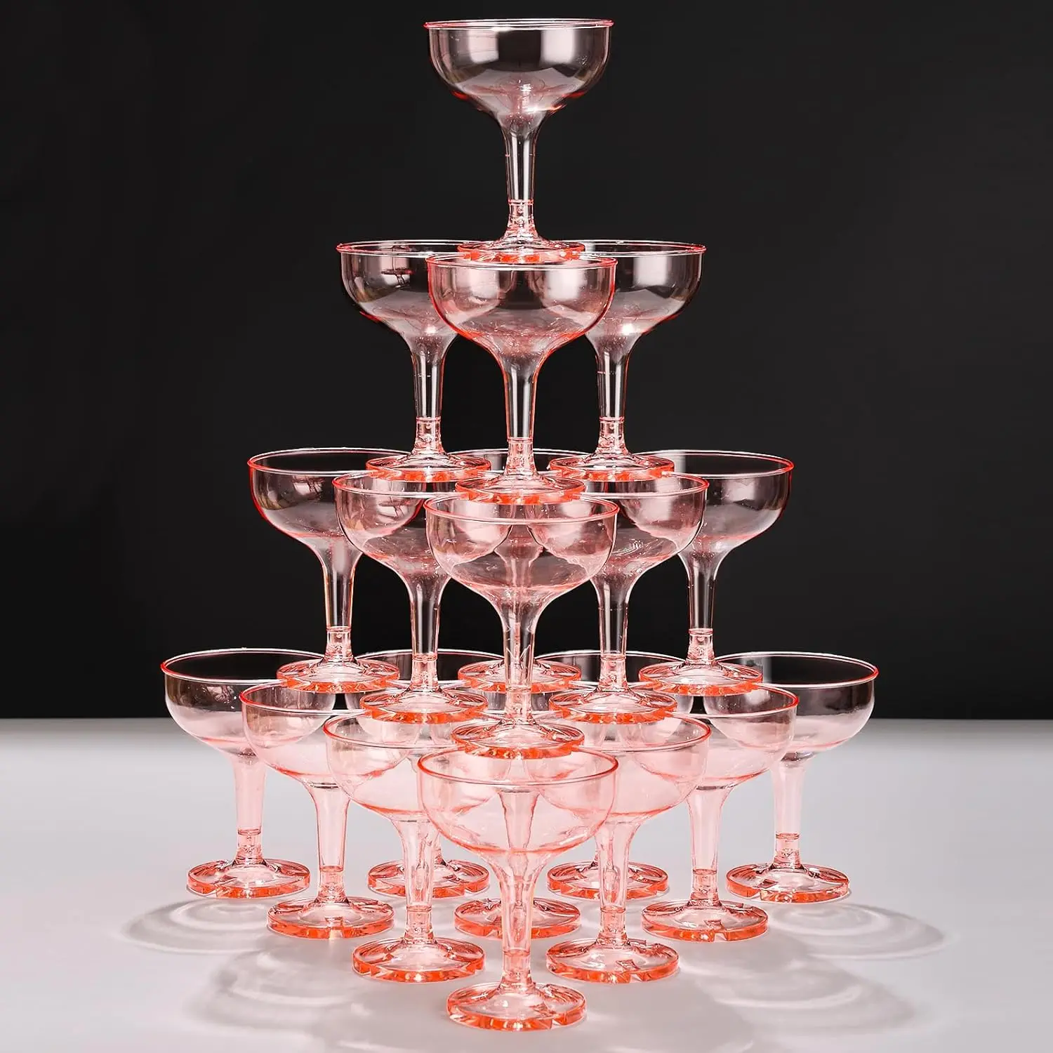 20-60PCS Pink Acrylic Champagne Coupe Glasses Engagement Party Wedding Champagne Tower Prosecco Tower Martini Glasses 5oz
20-60PCS Pink Acrylic Champagne Coupe Glasses Engagement Party Wedding Champagne Tower Prosecco Tower Martini Glasses 5oz