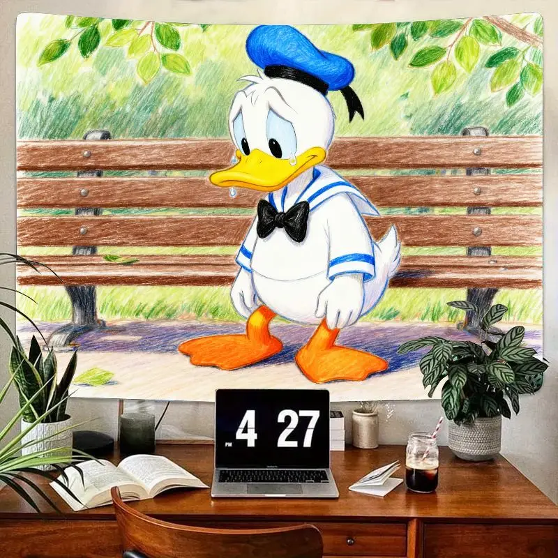 1 шт., гобелен в стиле «Дональд Дак» с грустным эскизом, эмоциональный мультяшный полиэстер, настенный художественный домашний декор, подарок для фанатов.
1 шт., гобелен в стиле «Дональд Дак» с грустным эскизом, эмоциональный мультяшный полиэстер, настенный художественный домашний декор, подарок для фанатов.