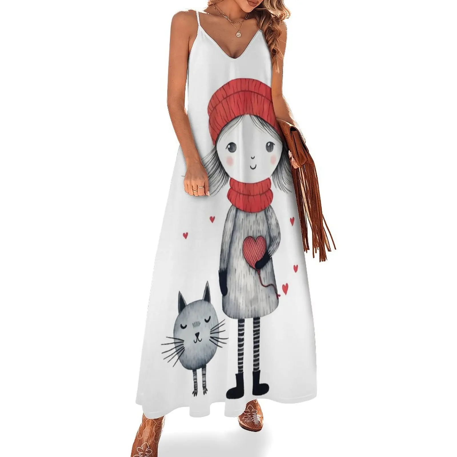 Warm Hearts: Greeting Card Sleeveless Dress elegant chic wedding evening dresses Casual dresses Dress
Warm Hearts: Greeting Card Sleeveless Dress elegant chic wedding evening dresses Casual dresses Dress