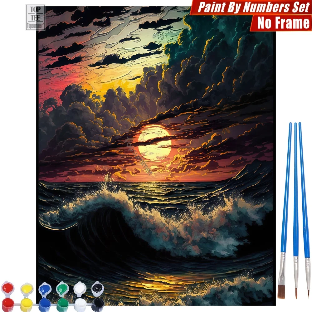Sunset Sea Dramatic DIY Painting By Numbers Set - Sunset Sea Dramatic Home Bedroom Decor Halloween Gift For Son
Sunset Sea Dramatic DIY Painting By Numbers Set - Sunset Sea Dramatic Home Bedroom Decor Halloween Gift For Son