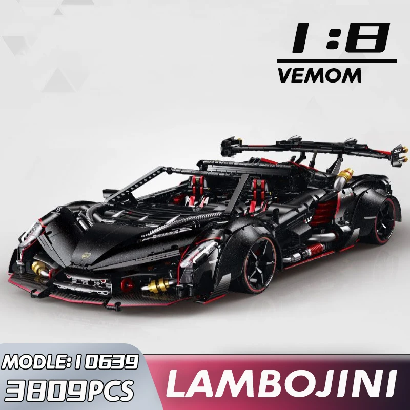 В наличии Технические строительные блоки 1:8, высокотехнологичный audlt Lambo, черный спортивный автомобиль, коллекция MOC, развивающая головоломка, паровые игрушки, подарки
В наличии Технические строительные блоки 1:8, высокотехнологичный audlt Lambo, черный спортивный автомобиль, коллекция MOC, развивающая головоломка, паровые игрушки, подарки