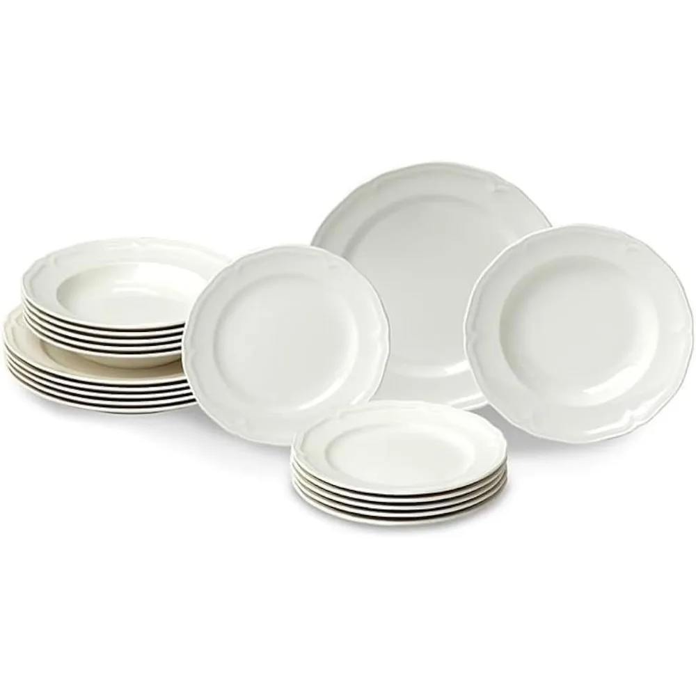 18-piece Dinnerware Set, Plates & Bowls, Premium Porcelain, Made In Germany, Dishwasher & Microwave Safe,Dinnerware Set
18-piece Dinnerware Set, Plates & Bowls, Premium Porcelain, Made In Germany, Dishwasher & Microwave Safe,Dinnerware Set