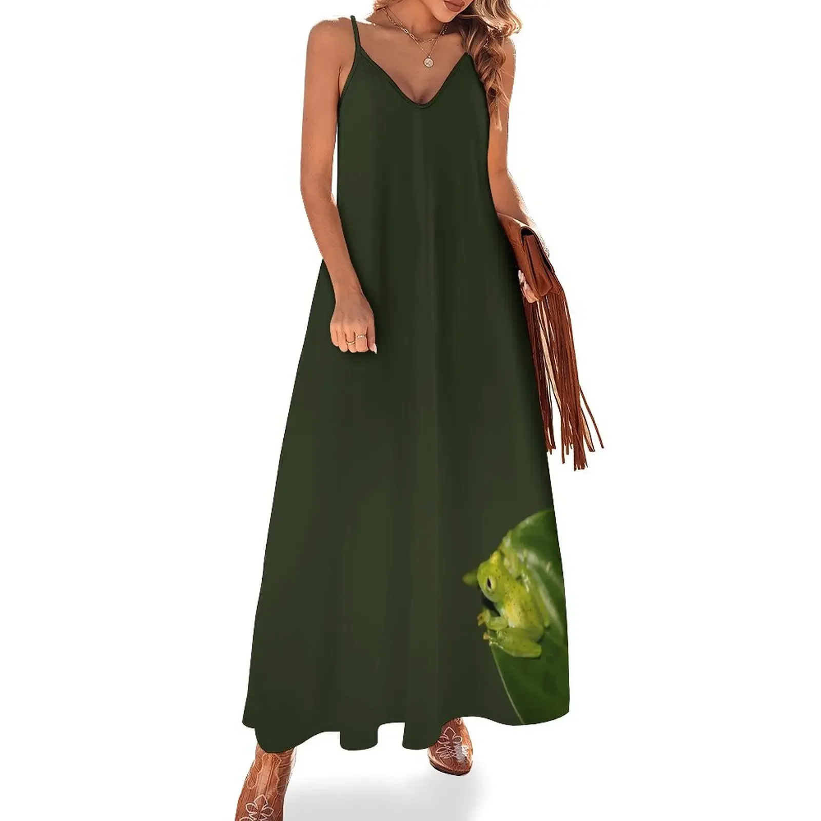 Glass Frog Sleeveless Dress party dresses women chic and elegant evening dress women clothes Dresses gala
Glass Frog Sleeveless Dress party dresses women chic and elegant evening dress women clothes Dresses gala