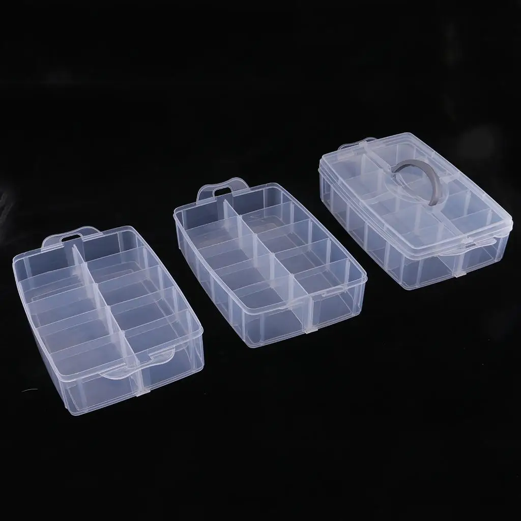 Multi Compartment Jewelry Organizer Box Transparent Plastic Storage Solution for Craft Supplies
Multi Compartment Jewelry Organizer Box Transparent Plastic Storage Solution for Craft Supplies