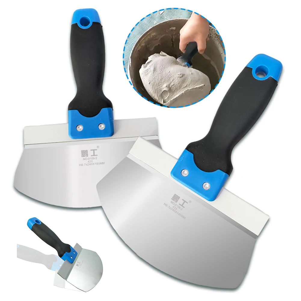 Stainless Steel Putty Knife Wall Paint Plaster Trowel Plaster Shovel Paint Feed Filling Scraper Blade Spatula Construction Tools
Stainless Steel Putty Knife Wall Paint Plaster Trowel Plaster Shovel Paint Feed Filling Scraper Blade Spatula Construction Tools