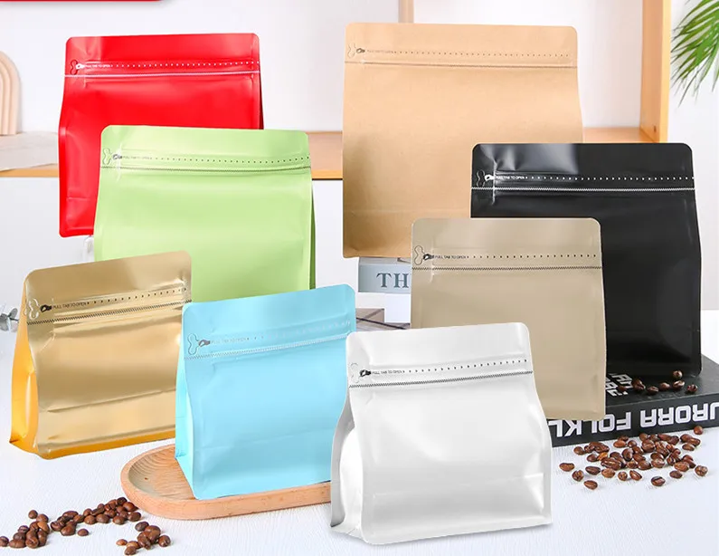 50pcs Colored Magic Cube Coffee Bean Bag, Matte Black/White/Red/Gold Stand Up Pet Food Storage Flat Pouch, Ziplock Coffee Sack
50pcs Colored Magic Cube Coffee Bean Bag, Matte Black/White/Red/Gold Stand Up Pet Food Storage Flat Pouch, Ziplock Coffee Sack