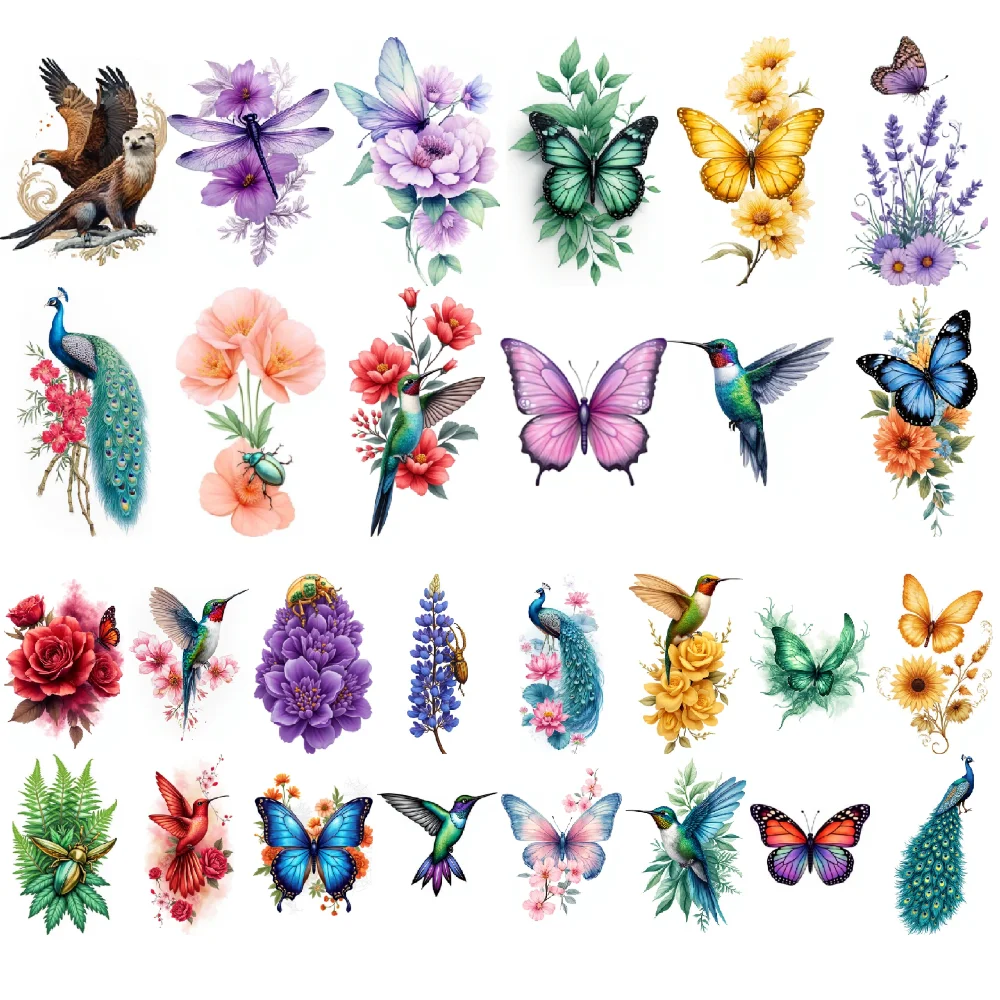 28pcs Temporary Tattoo Waterproof Long-lasting Body Stickers Butterfly Peacock Hummingbird For Back Adult Shoulders
28pcs Temporary Tattoo Waterproof Long-lasting Body Stickers Butterfly Peacock Hummingbird For Back Adult Shoulders