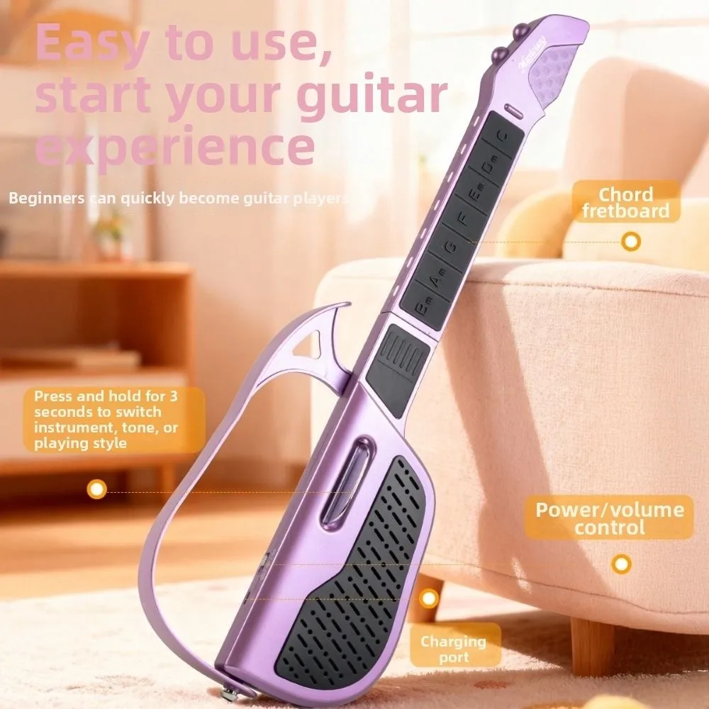 Automatic Transmission Smart Stringless Guitar Two Levels Volume Three Rhythm Modes Electric Musical Guitar Electronic
Automatic Transmission Smart Stringless Guitar Two Levels Volume Three Rhythm Modes Electric Musical Guitar Electronic