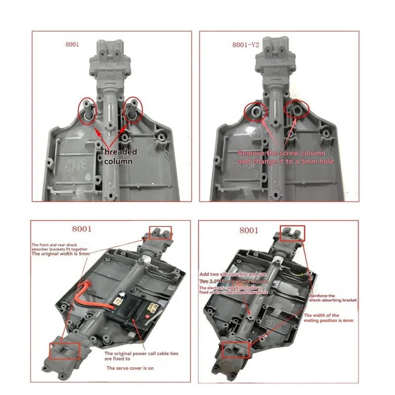 AINY-For SCY RC Car Chassis Model- Accessories Part 8001-V2 Подходит для моделей в масштабе 1/18 18101/18103 18101PRO 18103PRO
AINY-For SCY RC Car Chassis Model- Accessories Part 8001-V2 Подходит для моделей в масштабе 1/18 18101/18103 18101PRO 18103PRO