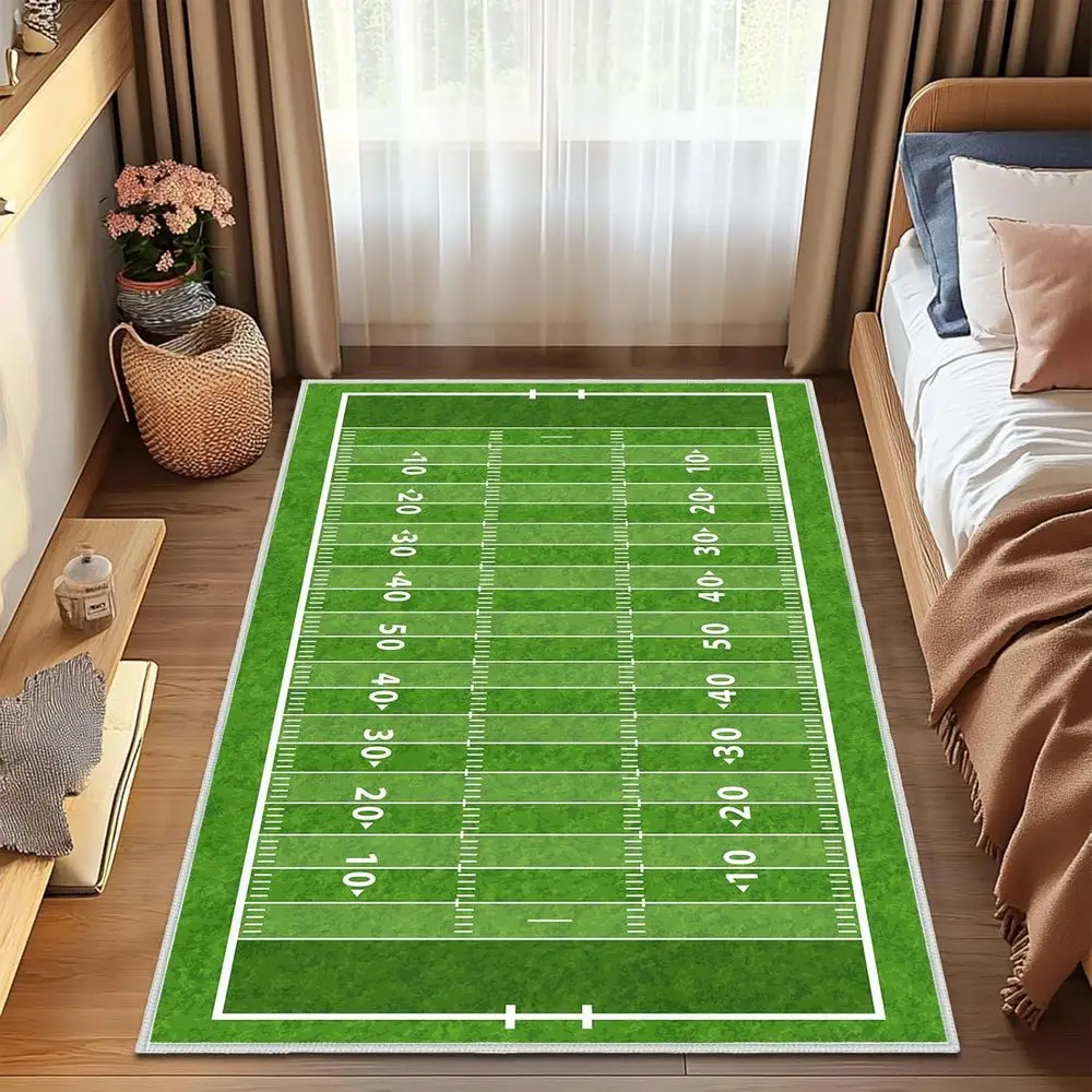 Зеленый коврик для американского футбола 4x6 — ультратонкий, моющийся, нескользящий домашний ковер для спортивных тематических комнат
Зеленый коврик для американского футбола 4x6 — ультратонкий, моющийся, нескользящий домашний ковер для спортивных тематических комнат