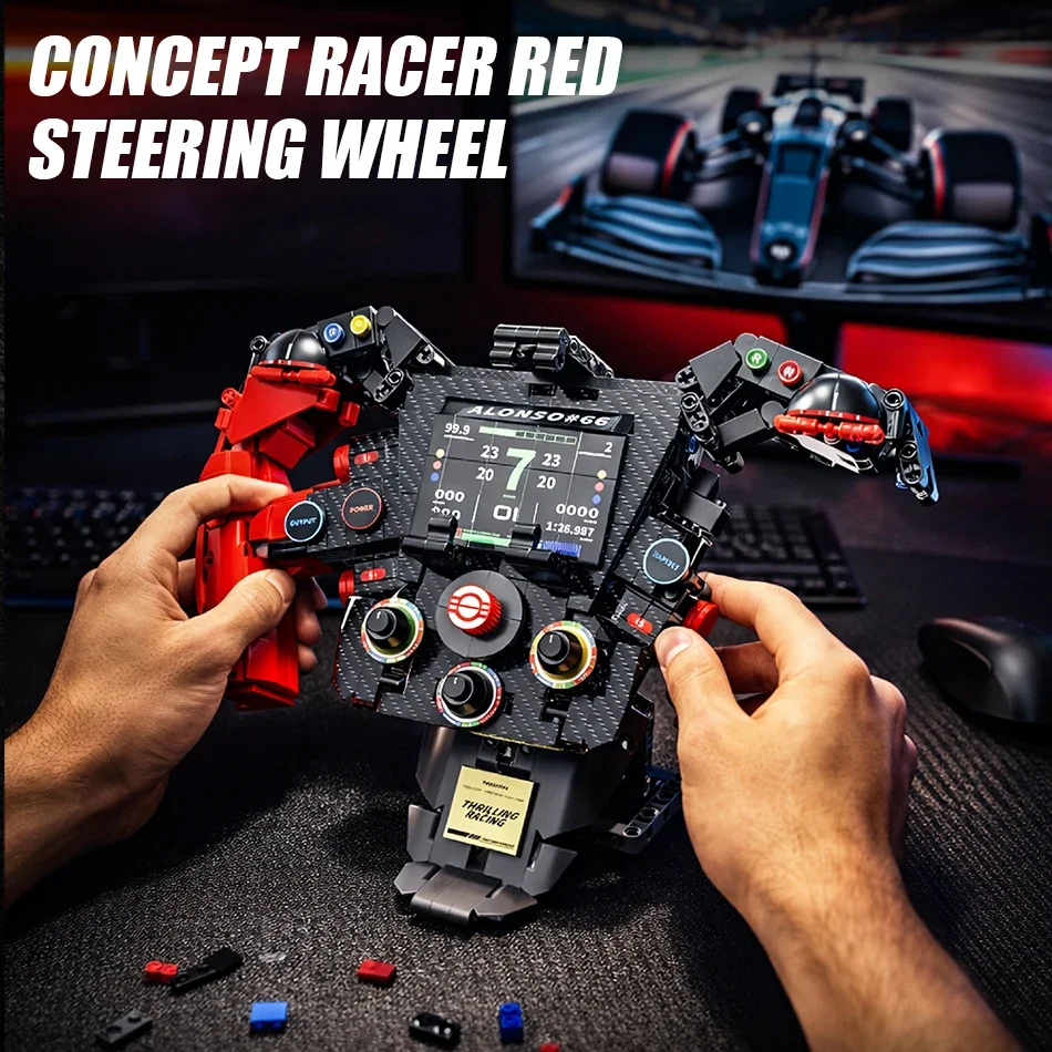 City Racer Steering Wheel Model Building Blocks Set Simulation Racing Car Wheels Mobile Phone Holder Bricks Toy for Kids Gift
City Racer Steering Wheel Model Building Blocks Set Simulation Racing Car Wheels Mobile Phone Holder Bricks Toy for Kids Gift