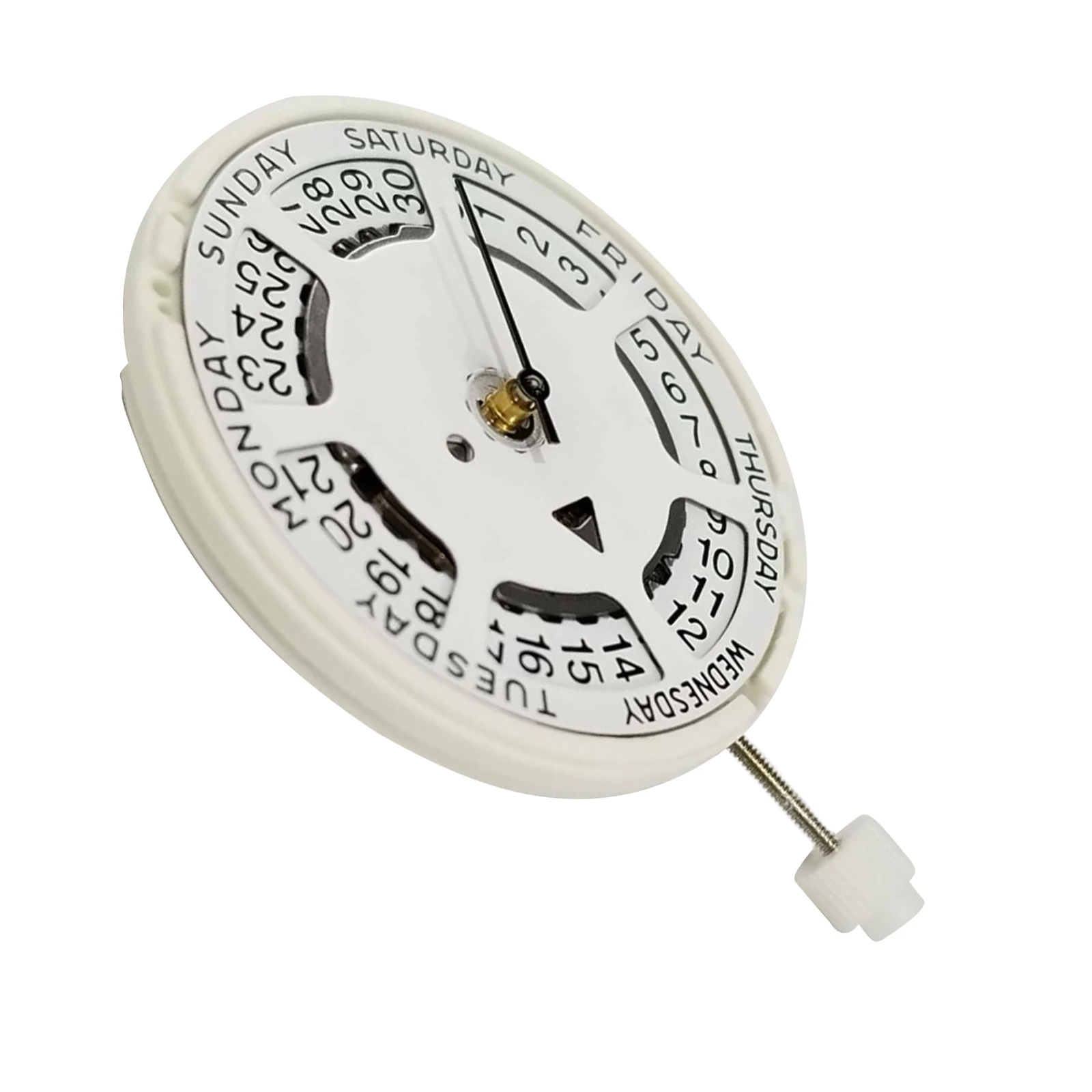 For Swiss ISA 1198 3-Hands White Quartz Watch Movement With 927 Battery 1 Jewel Date at 3 o'clock Watch Movement Direct Replace
For Swiss ISA 1198 3-Hands White Quartz Watch Movement With 927 Battery 1 Jewel Date at 3 o'clock Watch Movement Direct Replace