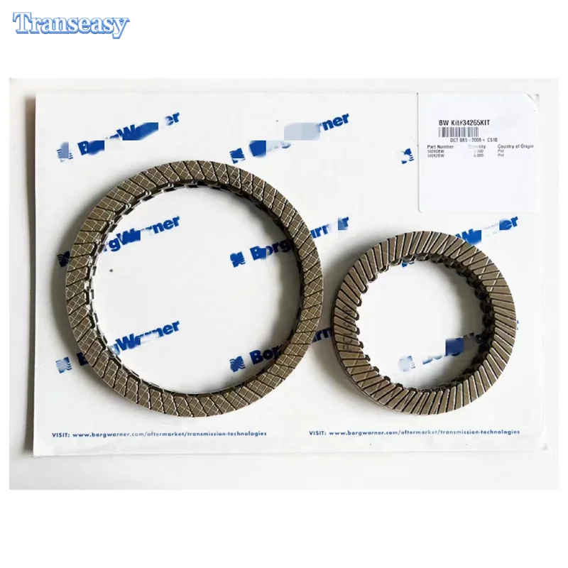 DL501 0B5 7speed Transmission Clutch Friction Plate Kit For Volkswagen Audi A4 A5 A6 A7 Q5 2008 -Up Made in BorgWarner
DL501 0B5 7speed Transmission Clutch Friction Plate Kit For Volkswagen Audi A4 A5 A6 A7 Q5 2008 -Up Made in BorgWarner