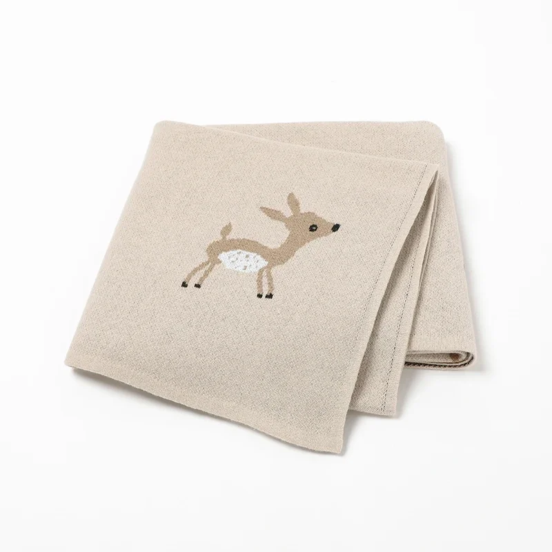 Baby Blanket 100%Cotton Knitted Newborn Stroller Sleep Covers Super Soft Infant Girls Boys Cute Sika Deer Quilt Bedding 100*80CM
Baby Blanket 100%Cotton Knitted Newborn Stroller Sleep Covers Super Soft Infant Girls Boys Cute Sika Deer Quilt Bedding 100*80CM
