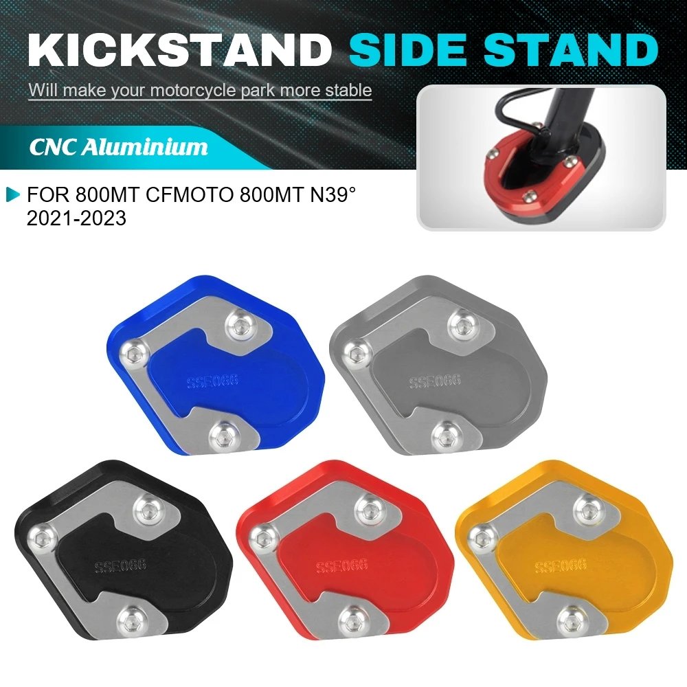 Motorcycle CNC Accessories Foot Side Stand motorbike Extension Pad Support Plate For CFMOTO 800MT CFMOTO 800MT N39°2021-2023
Motorcycle CNC Accessories Foot Side Stand motorbike Extension Pad Support Plate For CFMOTO 800MT CFMOTO 800MT N39°2021-2023
