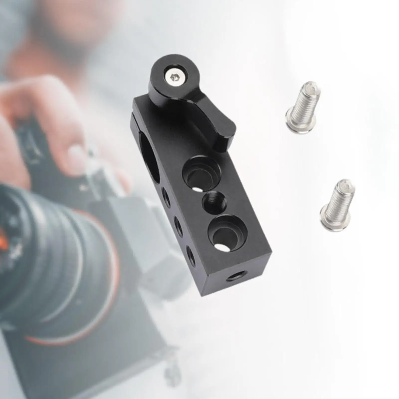 15mm Single Rod Clamp Adapter Professional Easily Attach Universal 1/4" Thread Hole for DSLR Camera Cage Rig Studio Accessories
15mm Single Rod Clamp Adapter Professional Easily Attach Universal 1/4" Thread Hole for DSLR Camera Cage Rig Studio Accessories
