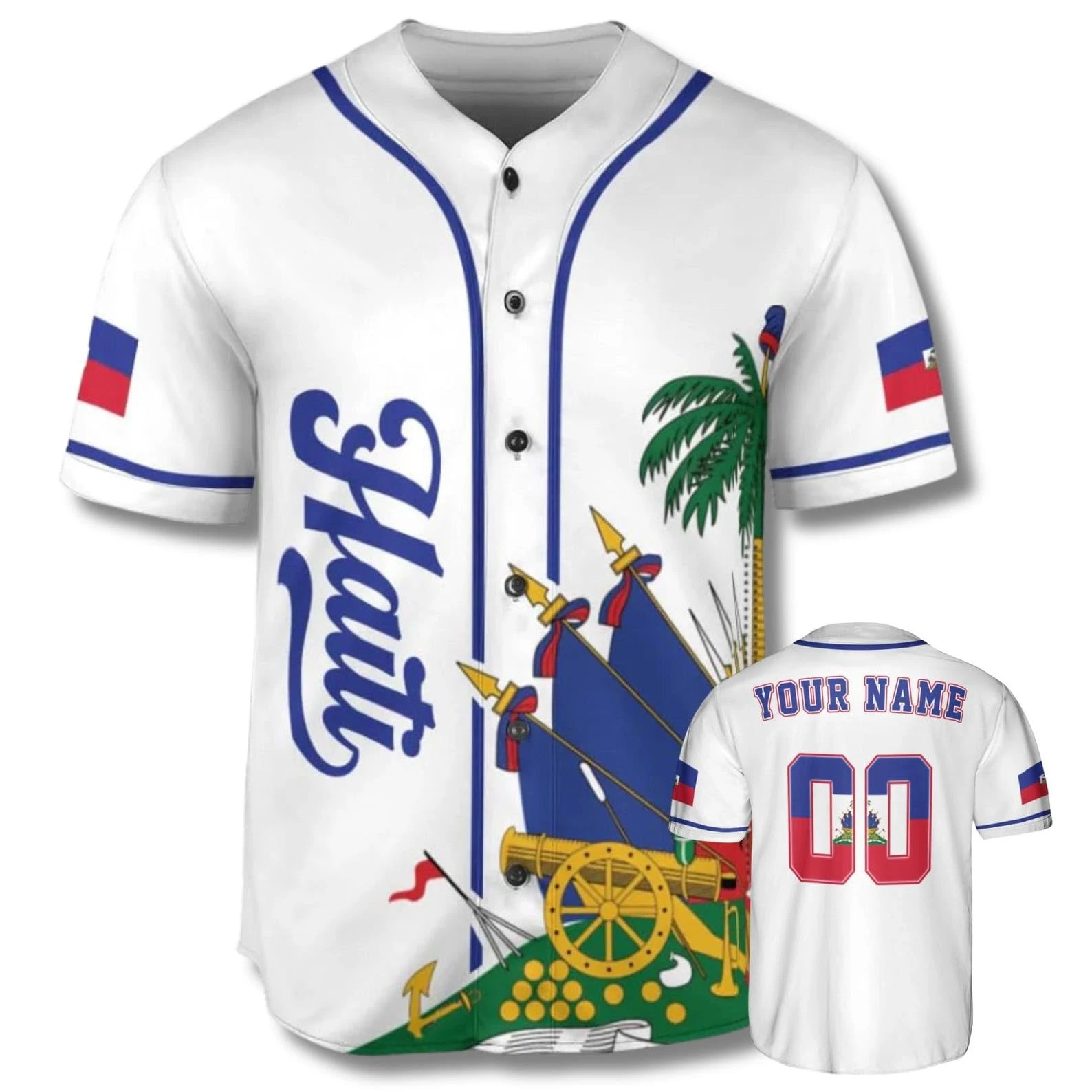 New Custom Haitian Flag Baseball Jersey Shirt for Men Women Haiti Pride Button Up Sports Jerseys Haiti Fan Team Outfits Shirts
New Custom Haitian Flag Baseball Jersey Shirt for Men Women Haiti Pride Button Up Sports Jerseys Haiti Fan Team Outfits Shirts