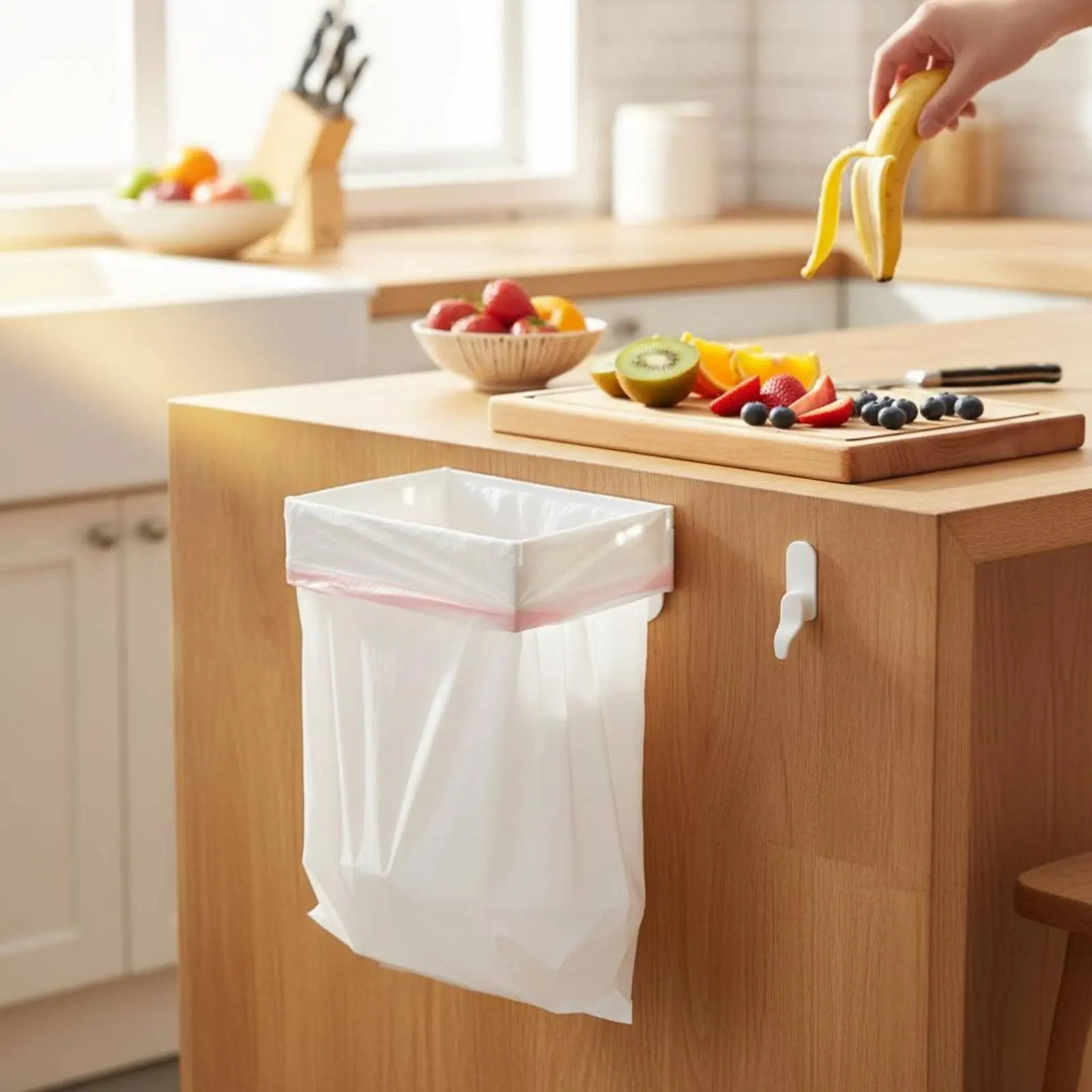 Foldable Trash Bag Holder Space-Saving Cabinet Door Garbage Bag Holder Household Storage No Drill for Kitchen, Bathroom
Foldable Trash Bag Holder Space-Saving Cabinet Door Garbage Bag Holder Household Storage No Drill for Kitchen, Bathroom