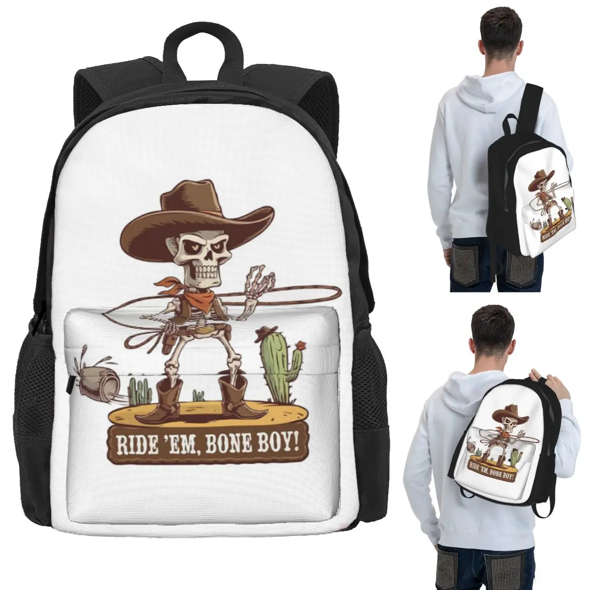 Western Cowboy Skeleton Halloween Cowpoke Student Backpack School Bag Hiking Travel Daypack for Men Women Bookbag Shoulder Bags
Western Cowboy Skeleton Halloween Cowpoke Student Backpack School Bag Hiking Travel Daypack for Men Women Bookbag Shoulder Bags
