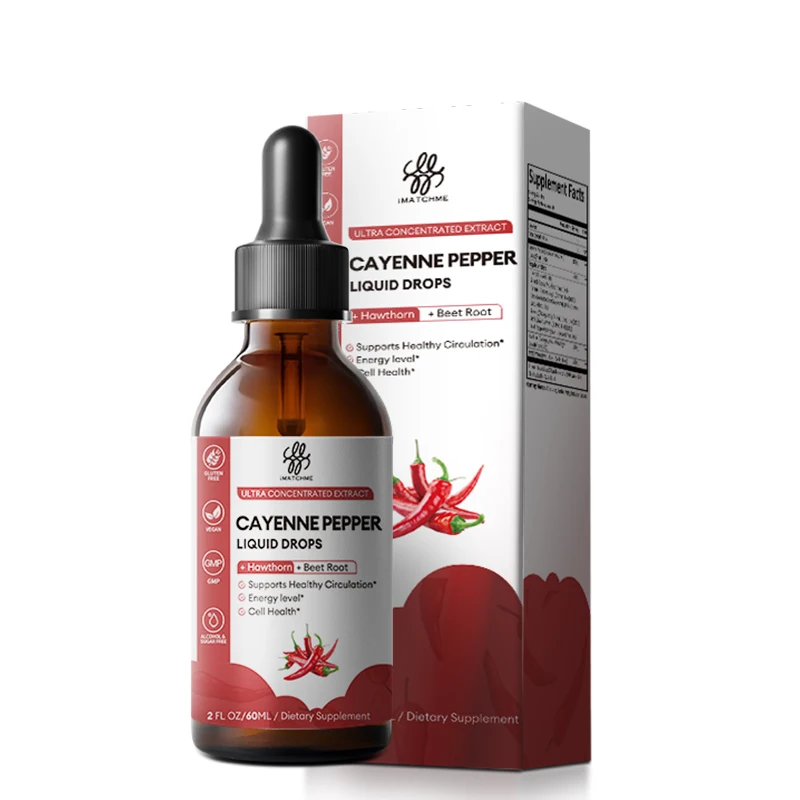 ️ Cayenne Pepper Liquid Drops with Hawthorn & Beet Root, Support Healthy Circulation & Natural Energy, Vegan 60ml
️ Cayenne Pepper Liquid Drops with Hawthorn & Beet Root, Support Healthy Circulation & Natural Energy, Vegan 60ml