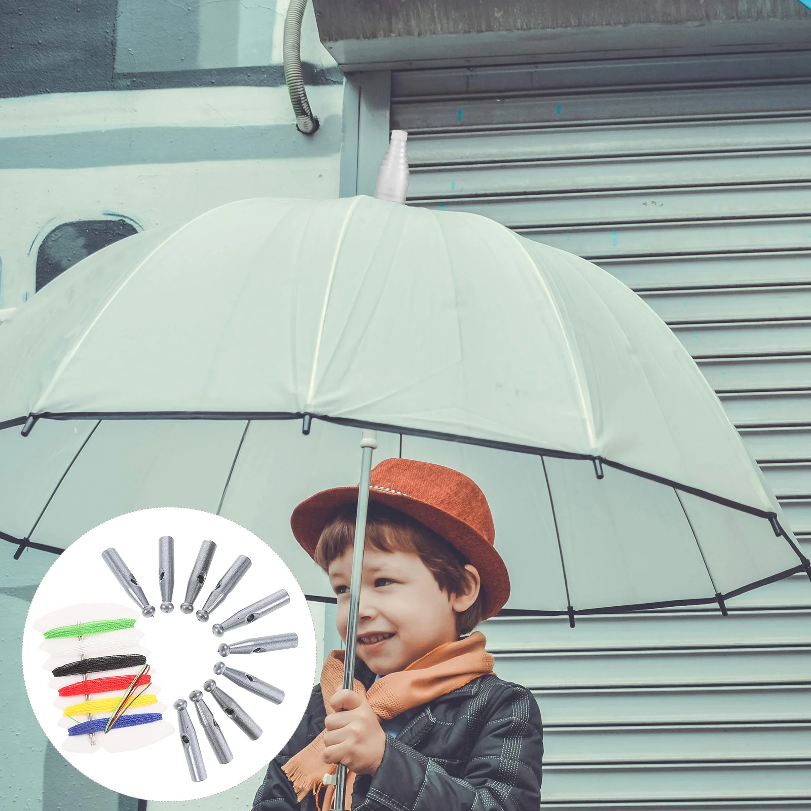 10Pcs Umbrella Tail Beads Plastic Light Grey 3mm Hole Rainproof Repair Parts Folding Foldable Umbrella Replacement Accessories
10Pcs Umbrella Tail Beads Plastic Light Grey 3mm Hole Rainproof Repair Parts Folding Foldable Umbrella Replacement Accessories