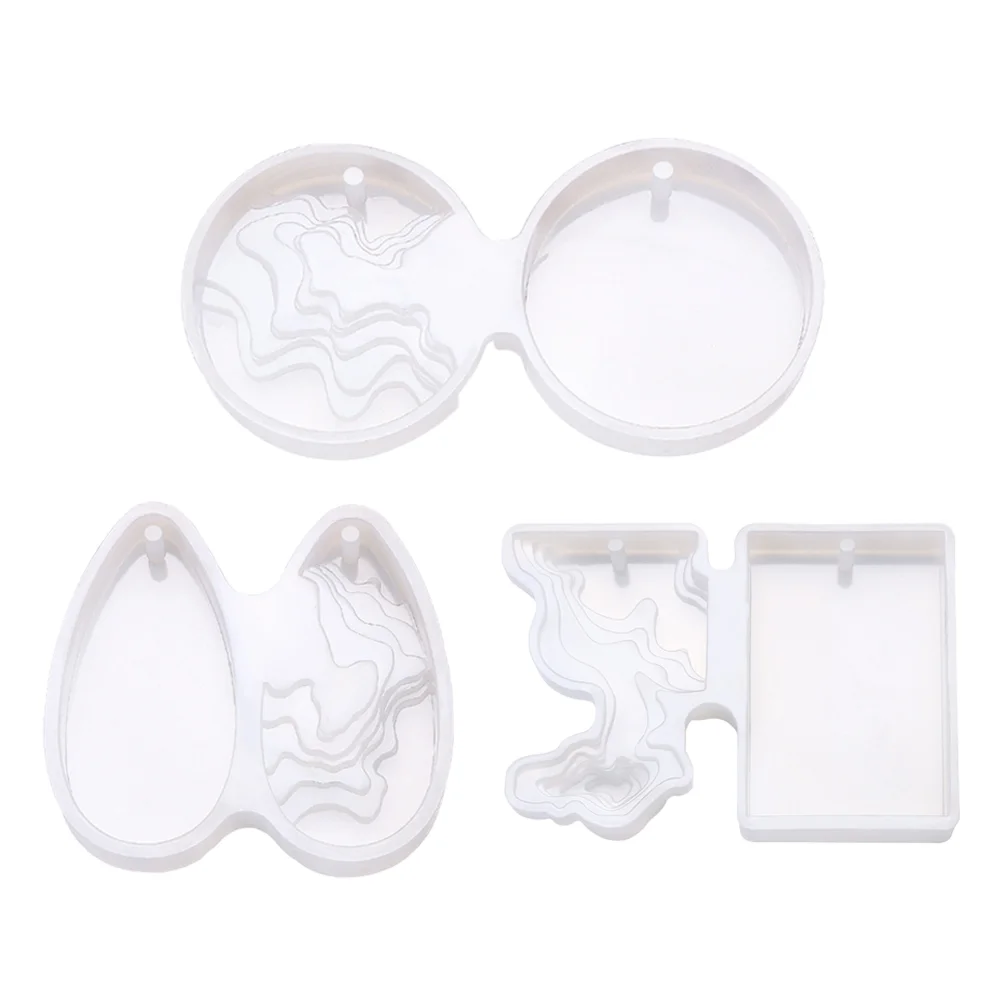 3 Pcs Pendant Silicone Mold Island Creative Crystal Epoxy Handmade of The Lid Concrete DIY Silica Gel Making Model
3 Pcs Pendant Silicone Mold Island Creative Crystal Epoxy Handmade of The Lid Concrete DIY Silica Gel Making Model