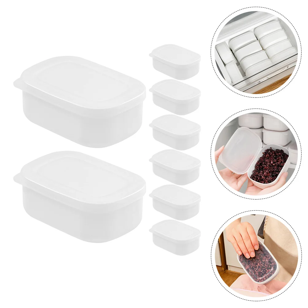 8 Pcs Rice Box Flour Jar Cup Food Containers Fridge Storage Organizer Sealing Boxes Vegetables Lunch Baby
8 Pcs Rice Box Flour Jar Cup Food Containers Fridge Storage Organizer Sealing Boxes Vegetables Lunch Baby