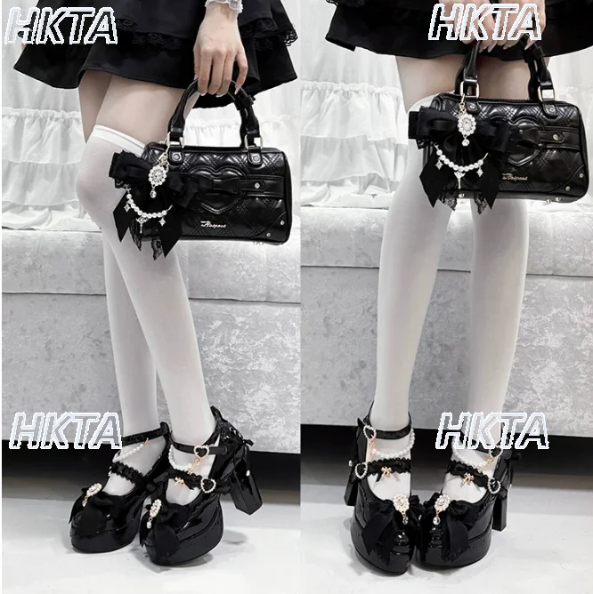 Japanese Jirai Kei Women Shoes 2026 Autumn New High Heels Lolita Shoes Chic Pearl Tie Back Bow Mary Jane Female High Heels
Japanese Jirai Kei Women Shoes 2026 Autumn New High Heels Lolita Shoes Chic Pearl Tie Back Bow Mary Jane Female High Heels