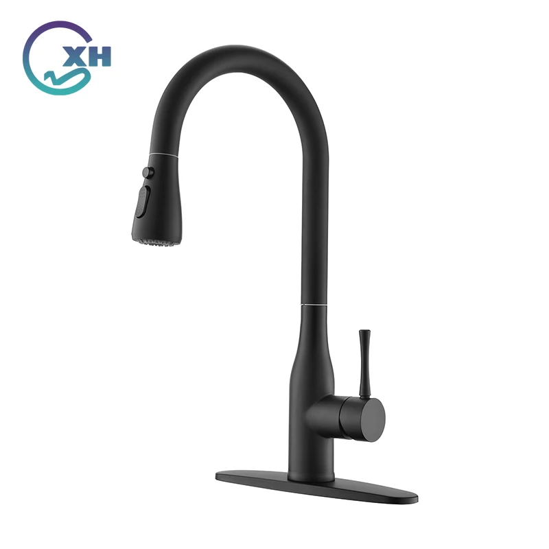Modern Kitchen Faucet Stainless Steel Flow Kitchen Sink Faucets with Pull Down Sprayer High for Single Hole Sink matte black
Modern Kitchen Faucet Stainless Steel Flow Kitchen Sink Faucets with Pull Down Sprayer High for Single Hole Sink matte black