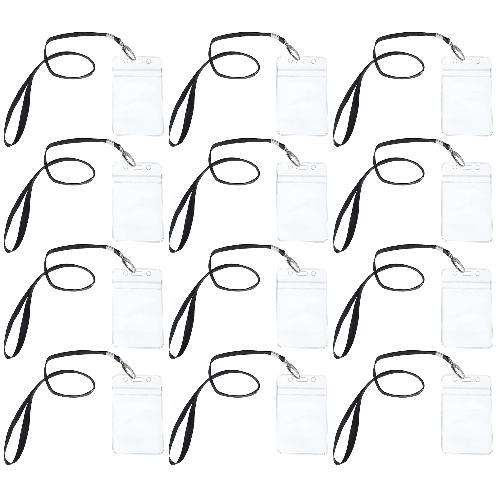 10 set Card Holder with Lanyard Clear PVC ID Badge Holders Waterproof Work Student Name Badges Secure Fit Office School
10 set Card Holder with Lanyard Clear PVC ID Badge Holders Waterproof Work Student Name Badges Secure Fit Office School