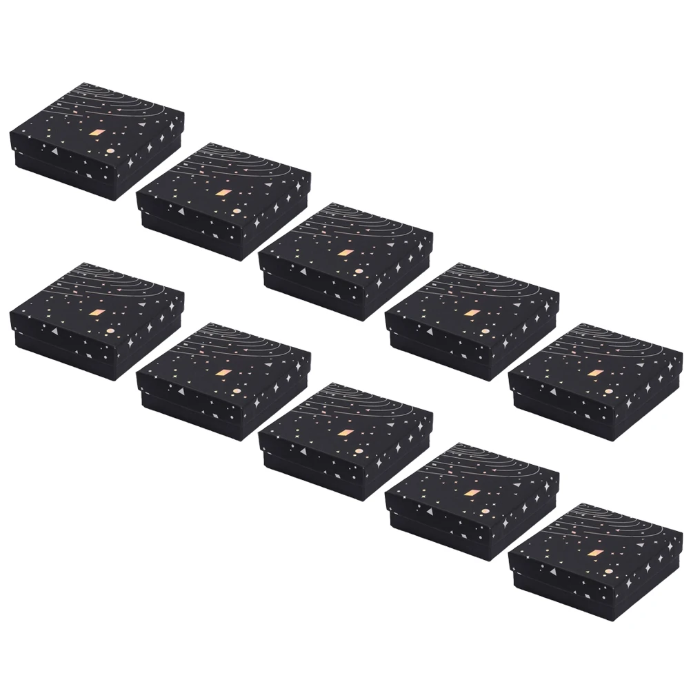 10pcs Cardboard Jewelry Box Black Silver Jewelry Box Package Box Ring Earring Storage Box Bracelet Box
10pcs Cardboard Jewelry Box Black Silver Jewelry Box Package Box Ring Earring Storage Box Bracelet Box