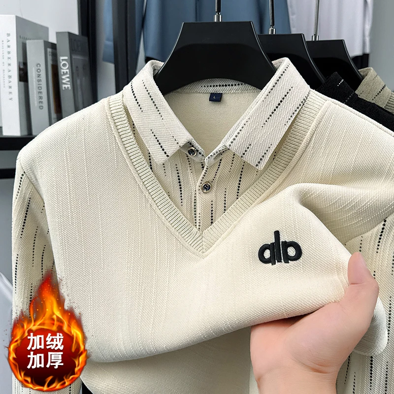 Поддельный вязаный свитер из двух предметов, мужской зимний новый стиль, цельный бархатный свитер для папы среднего возраста
Поддельный вязаный свитер из двух предметов, мужской зимний новый стиль, цельный бархатный свитер для папы среднего возраста