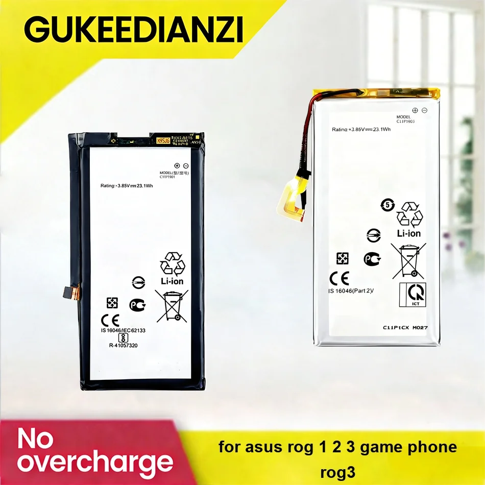 Mobile Phone Battery High-Efficiency C11P1903 C11P1801 C11P1901 4000-6000mAh For Asus Rog 1 2 3 Game Phone ROG3
Mobile Phone Battery High-Efficiency C11P1903 C11P1801 C11P1901 4000-6000mAh For Asus Rog 1 2 3 Game Phone ROG3
