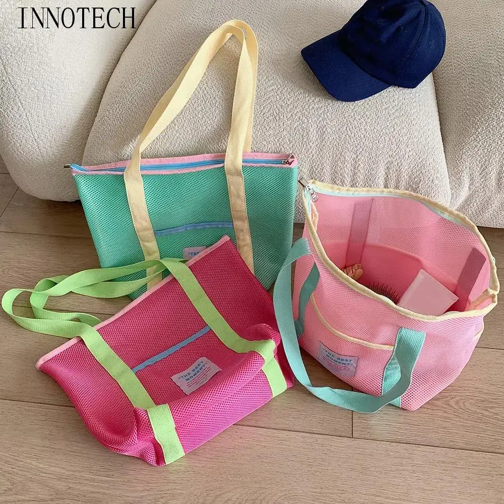 Creative Colored Mesh Tote Bag Student Tutoring Package Large Capacity Mesh Shopping Bag Portable Lightweight Mesh Handbag Women
Creative Colored Mesh Tote Bag Student Tutoring Package Large Capacity Mesh Shopping Bag Portable Lightweight Mesh Handbag Women