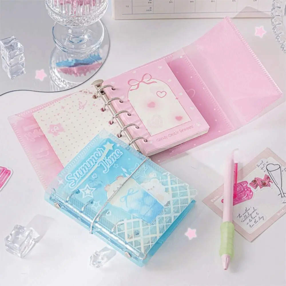 Diary Book Portable Binder Ring Notebook Frosty Series Exquisite Diary Book Cute Button Design PVC Notebook Daily Planning
Diary Book Portable Binder Ring Notebook Frosty Series Exquisite Diary Book Cute Button Design PVC Notebook Daily Planning
