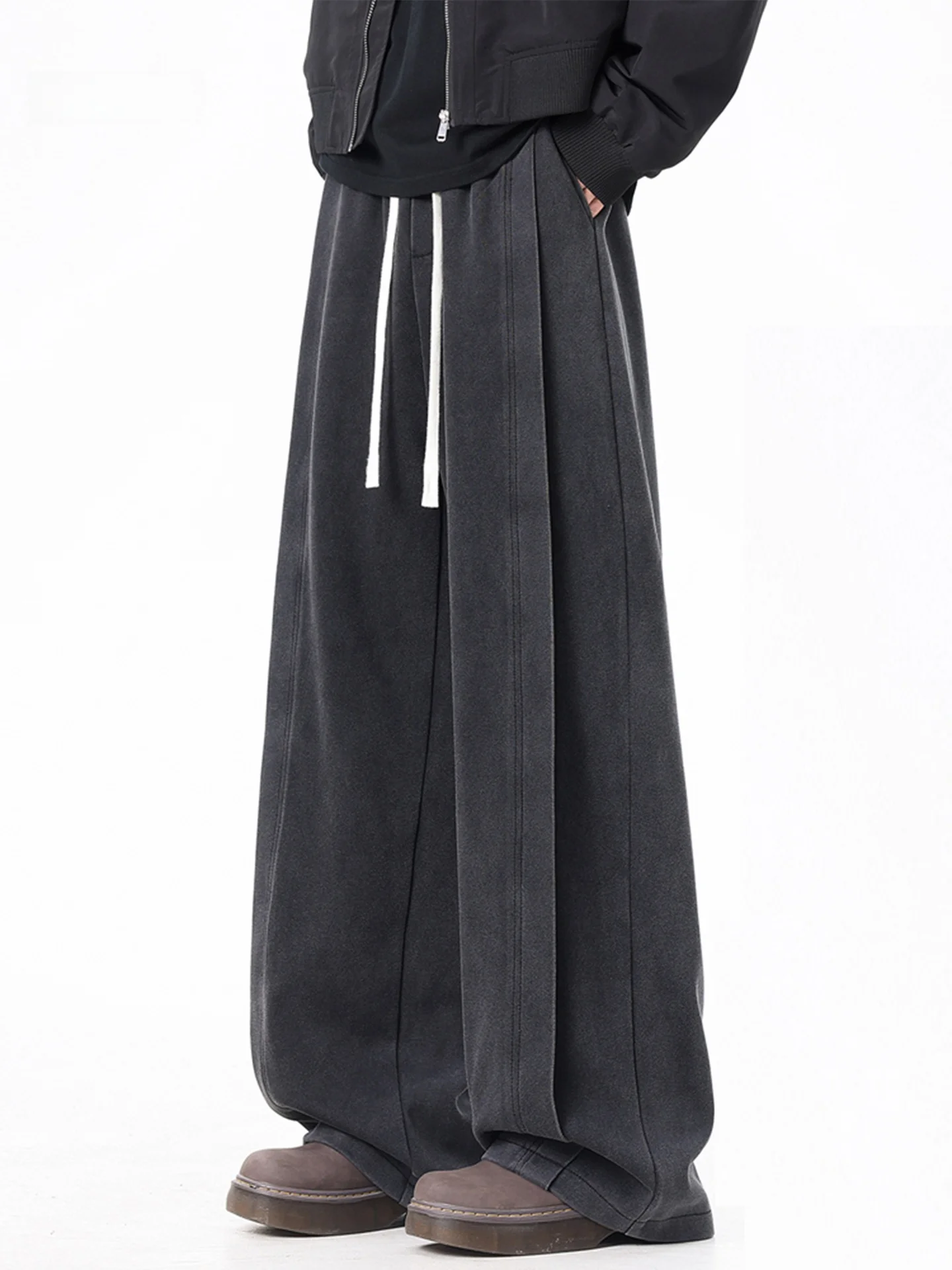 American Sle Heavyweight Waed Men's Winter Fce Lined Thiened Vintage Wide Leg Pants Drape Straight Casual Long Trousers
American Sle Heavyweight Waed Men's Winter Fce Lined Thiened Vintage Wide Leg Pants Drape Straight Casual Long Trousers