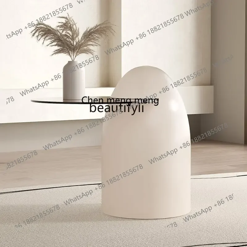cc182R11 Modern Light Luxury Living Room Small Side Table round Cream Glass Creative Sofa and Tea Table French Minimalist
cc182R11 Modern Light Luxury Living Room Small Side Table round Cream Glass Creative Sofa and Tea Table French Minimalist